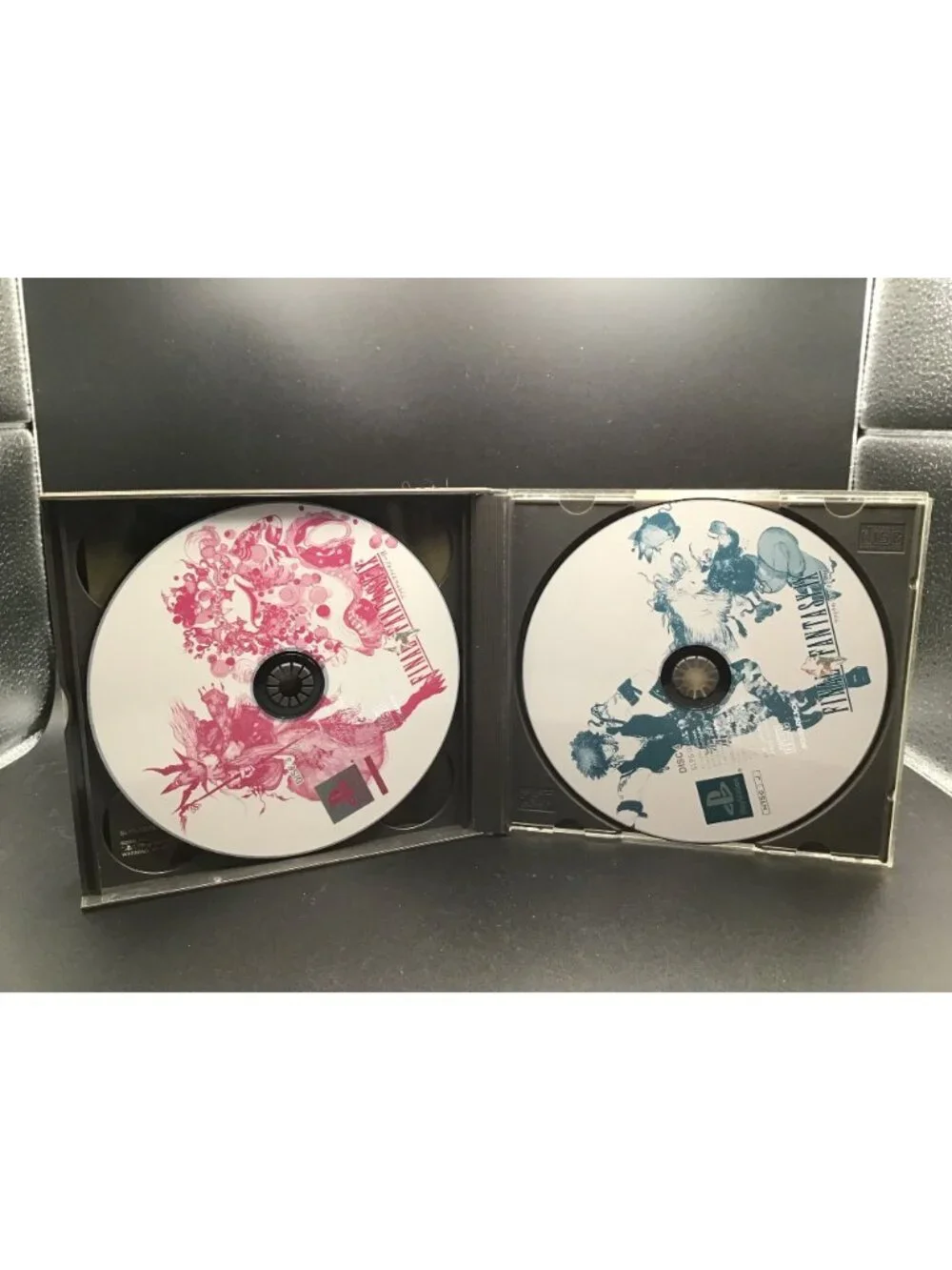Final Fantasy IX PS1 4 Disc Complete Set Japan Import Water Damaged Manual